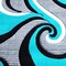 Flash Furniture Turquoise 3' x 10' Modern Plush Abstract Area Rug KP-RG952-310-TQ-GG - alternate 6